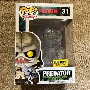 Funko Pop Predator #31 Hot Topic Exclusive Clear Vinyl Figure NIB Movies